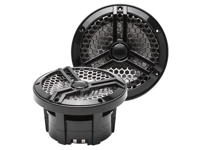 SK65MB 6.5' 2-Way Marine Full Range 320 Watt Coaxial Speakers, Pair (Black)