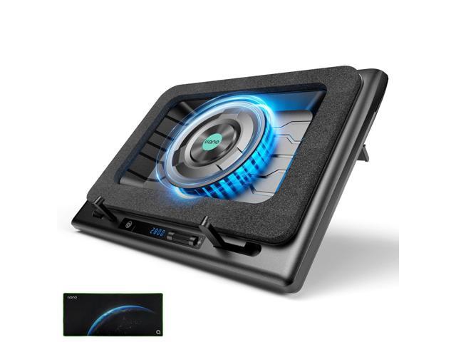 Gaming Laptop Cooler, V12 Laptop Cooling Pad Stand with 5.5inch Fan, Fast Cooling Computer Laptop 15.6-21in, Adjustable Speed, Touch Control,...