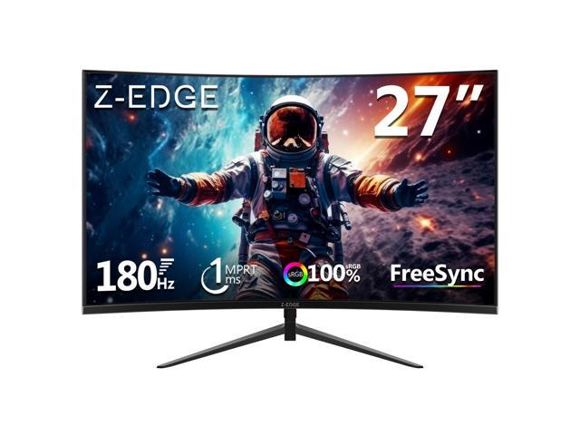 Z Edge 27 inch Curved Gaming Monitor, FHD 1080P 180Hz 165Hz 144Hz Curved 1500R PC Monitor, MPRT 1ms, FreeSync, Low Blue Light, 350nits,16.7M...