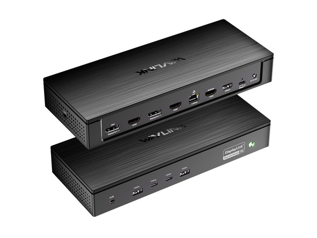 Pro Docking Station 5 Monitors, Up to Five 4K Displays for Mac(M1-5, Neo) & Windows, DisplayLink Dock with PD100W, 2X DP 1.4(120Hz), 2X HDMI, Alt...