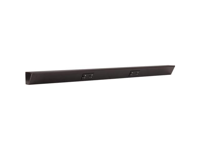 Task Lighting TR Series Angle Power Strip, 36 inch, 2 Dual Receptacles, Black