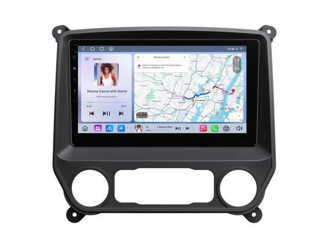 GMSX6S2 Car Stereo for Chevy Chevrolet Silverado/GMC Sierra 2014-2018, 2015 Silverado Radio CarPlay & Android Auto Head Unit, 10.1' QLED Car Radio...