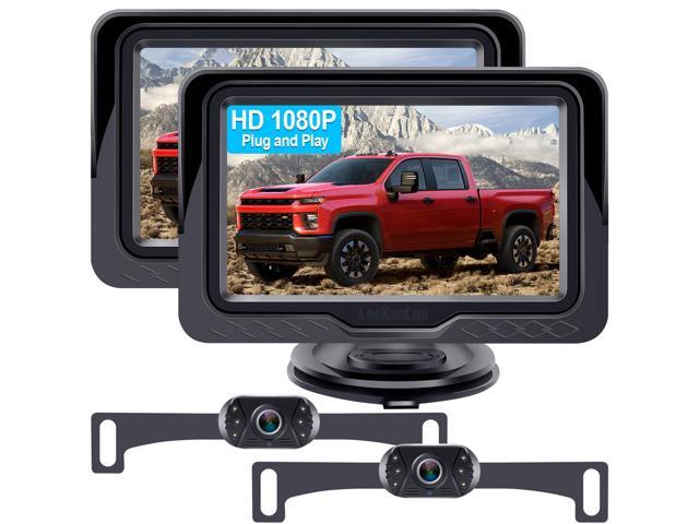 Backup Camera Ease Install for 2 Cars 2 Pack, Plug & Play, HD 1080P Rear View Camera Kit, Waterproof, Night Vision for Car, Truck, SUV, Van