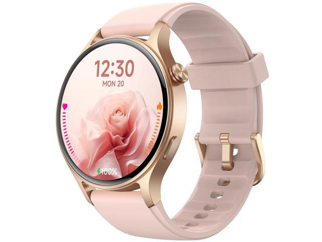 Smart Watch for Women,1.3' AMOLED Touchscreen Fitness Tracker, Make/Answer Calls, Heart Rate SpO2 Monitor, 3ATM Waterproof, Sleep & Activity...