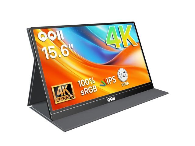 4K Portable Monitor, 15.6' IPS 3840x2160 UHD USB-C HDMI Travel Portable Monitor for Laptop, Ultra-Slim Alloy Gaming Monitor Second Display with...
