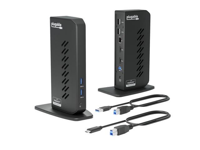 Dual 1080p HDMI Universal Docking Station for USB-C & USB 3.0 Laptop, 10 Ports, Windows/ChromeOS Plug & Play, macOS Driver Required (UD-3900Z)