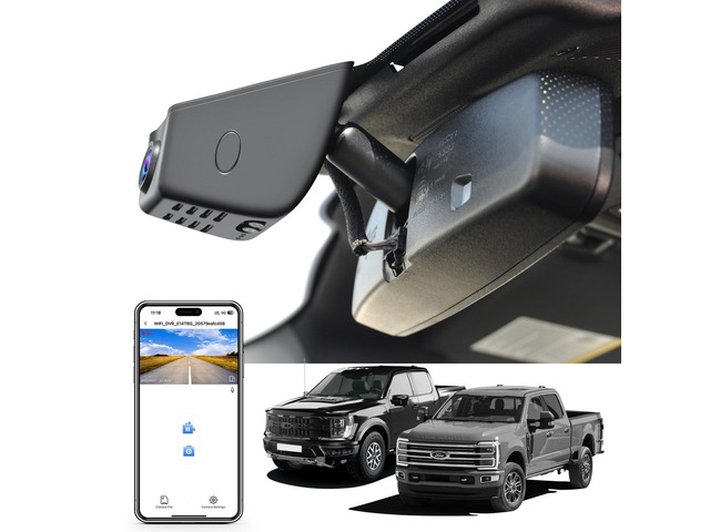 F150 Dash Cam 4K Custom for Ford F150 2018-2026 F250/F350/F450 Super Duty 2020-2026 XLT Lariat King Ranch Raptor Limited Platinum(Model A), UHD...