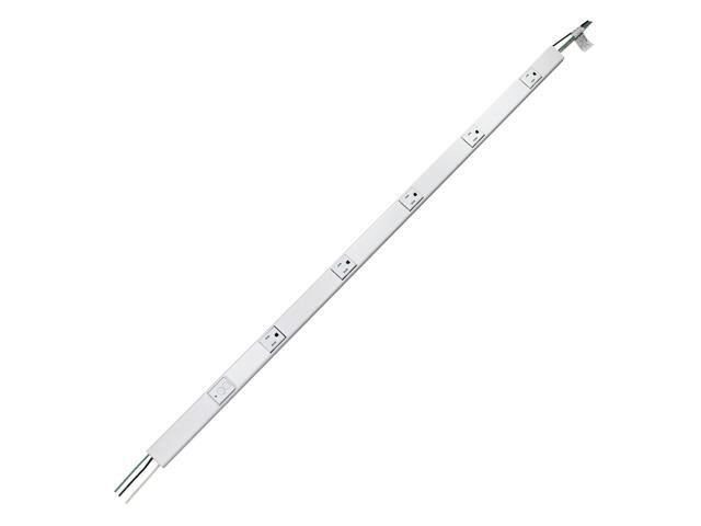 Legrand WH20GB306TRGFI6 Plugmold 2000 Series 3 Foot Hardwired Power Strip with 5 Tamper Resistant Outlets and GFCI Protection, White