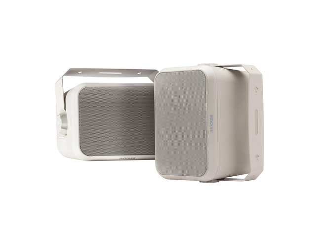 Outdoor Audio 6 Indoor Outdoor Speakers (52OA6I) Weatherproof, UV-Resistant Wall or Ceiling Mount Speakers with Polyethylene-Mica Woofer Ivory