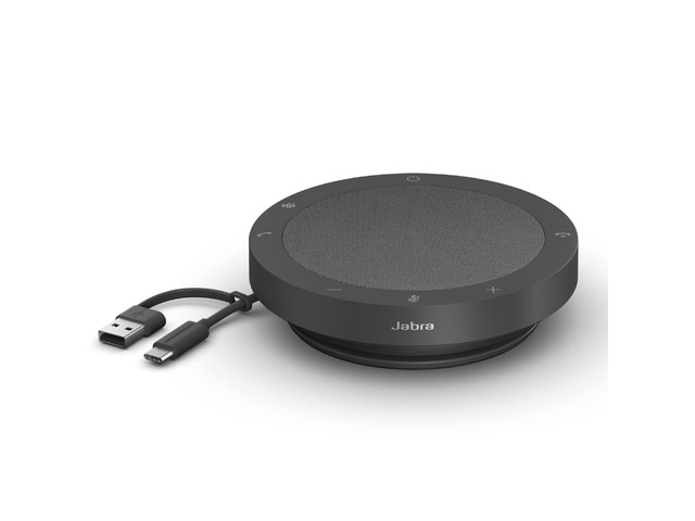 Speak2 40 Portable Speakerphone - 4 Noise-Cancelling Mics, 50mm Full Range Speakers with Wideband Audio for Clear Sound, USB-A/USB-C Connections -...