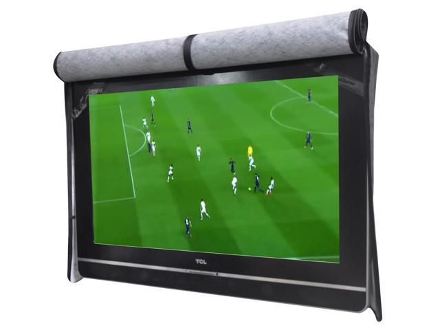 Outdoor 86 90' TV Set Cover,Scratch Resistant Liner Protect LED Screen Best Compatible with Standard Mounts and Stands (Black)