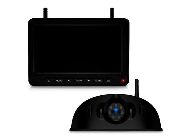 HD 1080P 7' Wireless RV Backup Camera System for Furrion Pre-Wired RV Truck Camper, 7' IPS DVR Monitor & Rear View Camera, IR Night Vision IP69...