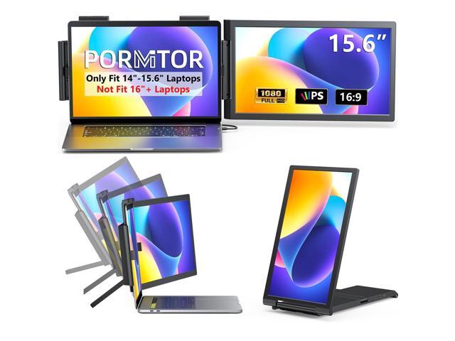 Laptop Screen Extender, 15.6' Laptop Monitor Extender, 1080P FHD IPS Portable Monitor for Laptop, Mini HDMI/Type-C Screen Extender Fits 14'-15.6'...