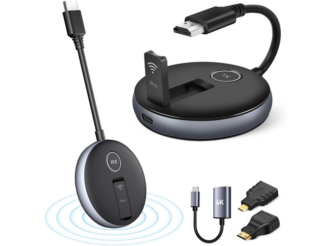 Wireless HDMI G9R PRO Transmitter and Receiver- Wirelessly Multi-TV Expansion, Plug & Play Extender Kit, 2.4G/5G @60Hz 50M/165FT- Streaming Video...