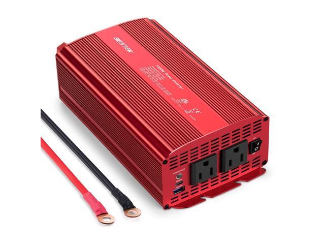 1000W Car Power Inverter, DC 12V to 110V Car Power Converter with 2 AC Outlets/30W PD USB-C/18W Quick USB A Charge Multi-Protection 1000 watt Power...