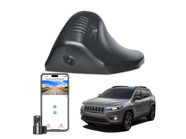 Front 4K & Rear 1080P Dash Cam Fit for Jeep 5th Gen Cherokee 2019-2023 KL (Model E), Latitude Lux Limited Trailhawk X,OEM Look, UHD 2160P Video,...
