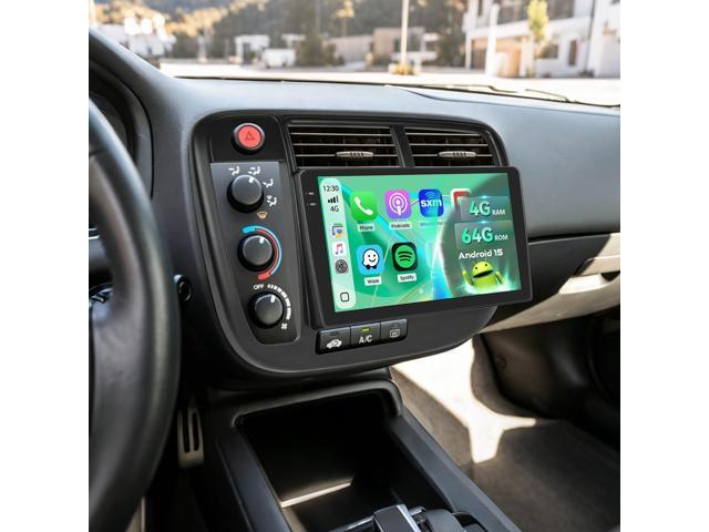 5Ghz WiFi [4G+64G] Android 15 Car Radio for Honda Civic 1996-2001 Car Stereo with Wireless Carplay/Android Auto, 9 Inch HD Touch Screen with GPS...