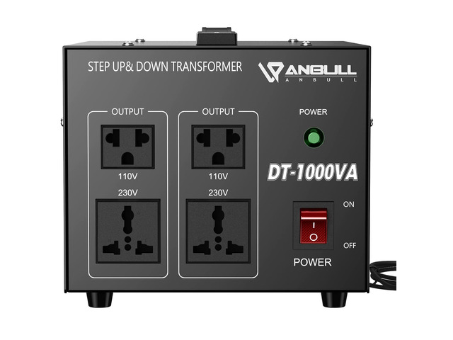 Voltage Converter 1000 Watt Voltage Transformer, 220V / 230V / 240 Volt to 110V / 120 Volt or 110V / 120 Volt to 220V / 230V / 240 Volt, Heavy Duty...