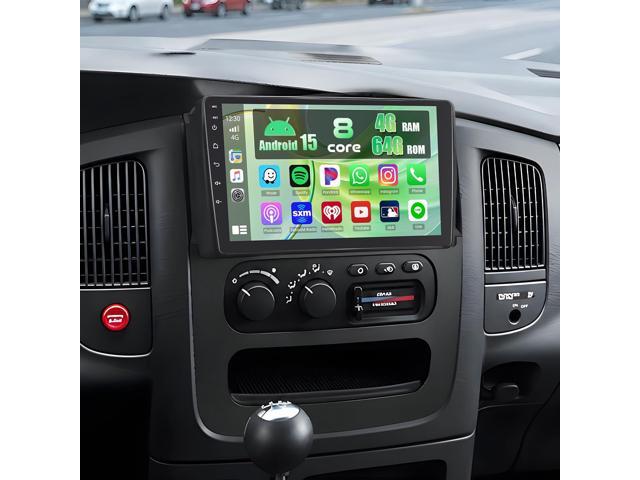 5Ghz WiFi [8 Core 4+64G] Android 15 Car Radio for Dodge RAM 1500/2500/3500 2002-2005 Car Stereo with Wireless Carplay/Android Auto, 9 Inch HD Touch...