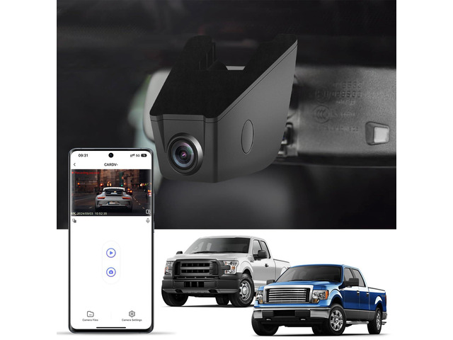 4K Dash Cam for Ford F150/F250/F350 2021-2026 (Model A), Front 4K Dash Camera, UHD 2160P Video, OEM Style, WiFi & APP, Loop Recording, G-Sensor,...