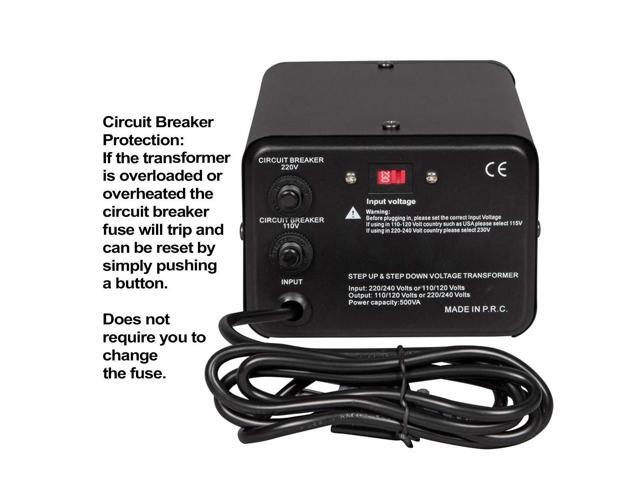 Dynastar Step Up & Step Down Voltage Converter and Transformer, 110-220 to 220-240 Volts; Heavy Duty, Extra Durable Lifetime Coil, 5-Year-Warranty,...