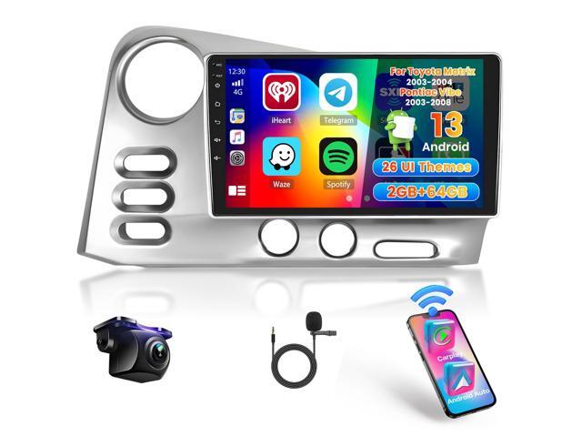 Car Radio for Toyota Matrix 2003-2004/Pontiac Vibe 2003-2008: [2G+64G] 9 inch Car Stereo with Wireless Carplay Android Auto, Touch Screen Upgrade...