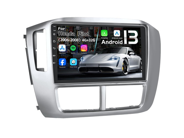 8Core 4G RAM 32G ROM Android 13 Car Radio Stereo for Honda Pilot 2006 2007 2008: 9' 1280 * 800 HD Touch Screen Accessories Bluetooth5.0 FM 36EQ...
