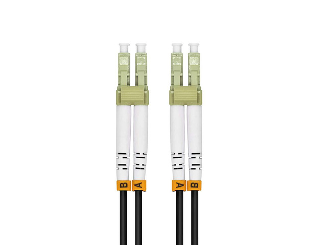 50M LC to LC 10G OM3 Outdoor Armored Duplex 50/125 Fiber Optic Cable Jumper Optical Patch Cord Multimode 50Meters 165ft LC-LC