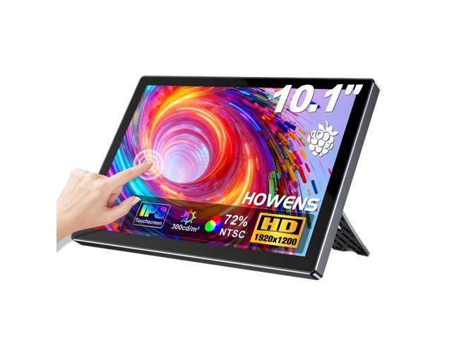 10.1-inch Touchscreen Monitor, HDMI 1920×1200 60hz 16:10 IPS Laptop Monitor, Dual Built-in Speakers, HDMI Input, Compatible with R Pi 5/4/3/2...