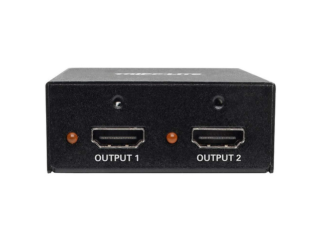2-Port 3D HDMI Splitter HDCP 2.2, HDMI 2.0, 4K x 2K @ 60Hz 3840 x 2160 Ultra HD Video Audio TAA (B118-002-UHD-2), 15 Feet
