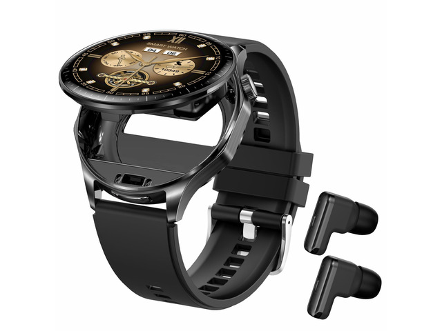 Smart Watch with Earbuds,2 in 1 TWS Smartwatches,1.43' Colorful AMOLED Display Smartwatch for Android iOS,Waterproof Fitness Tracker Long Time...