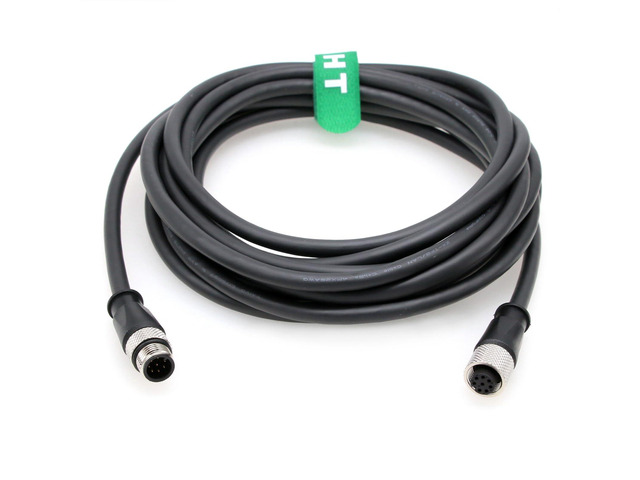 8 Pin Male Female Cable Extension for Humminbird Fish Finder Ulterra Trolling Motor Ethernet Network Switch, Shielded PVC Waterproof 10m