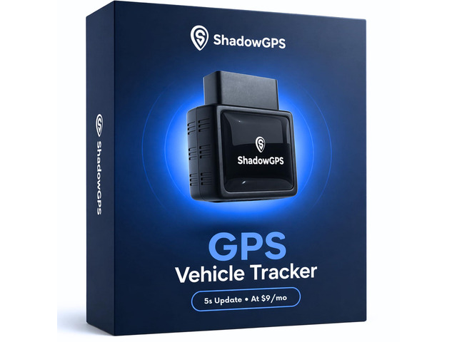 Real-Time GPS Tracker for Vehicles $9/Month Plug & Play Car Tracker Device for Business Vehicles with Trip History, Driving Alerts & GeoFence ...
