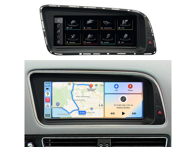 8.9' Touchscreen Upgrade for Audi Q5 (2009-2017) 3G MMI Wireless CarPlay & Android Auto, 1920x720 HD, Fast-Stable Linux, Car Radio Stereo...