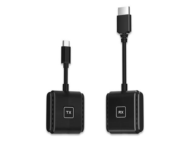 Wireless USB-C to HD Transmitter and Receiver Kit Screen Mirror and Screen Extender for iPhone 15 16 17 Mac iPad to TV Projector Monitor Display...