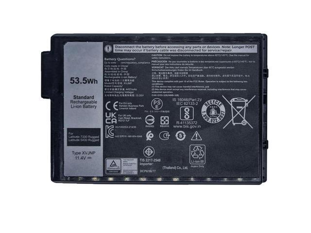 XVJNP 53.5Wh Laptop Battery Compatible with Dell Latitude 5430 7330 Rugged Extreme P148G P148G001 P149G P149G001 Series 06JRCP 6JRCP 0M0TN3 M0TN3...