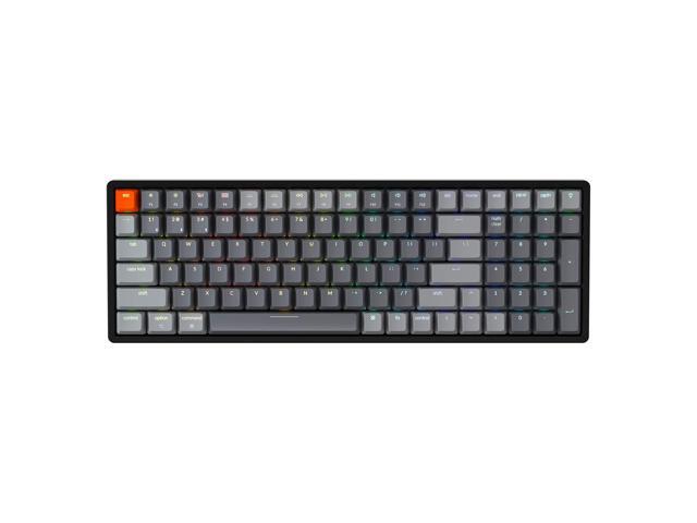 K4 RGB Hot Swappable Mechanical Keyboard, 96% Layout Bluetooth Wireless/USB Wired Computer Keyboard with Super Red Switch Aluminum Frame for Mac...
