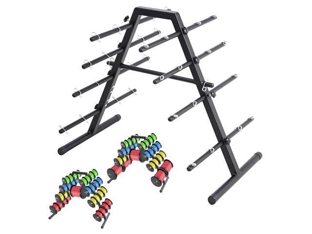 Wire Spool Rack - Heavy Duty Cable Dispenser with 9 Adjustable Rods for 29 Spools, Portable Hand Wire Spool Caddy for Electrical, Industrial,...