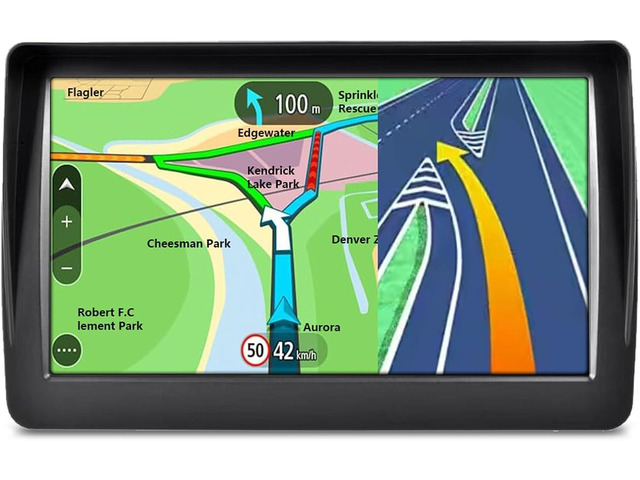 GPS Navigator for Car and Truck, 7 Inch Touchscreen, 2026 North America Maps, Voice Guidance, Speed Limit Warning, USB Connectivity