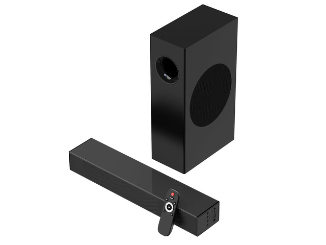 120W Sound Bar, 2.1 ch Surround Sound System for TV, Soundbar with Subwoofer for Home Theater, Sound Bar for Smart TV with 2 Mid high Frequency...