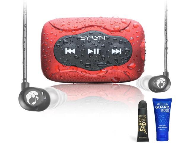 100% Waterproof SYRYN 1 Flip Bundle for Swimming with Music Enjoy Up to 2,000 Songs or 138 Hours of Audio Drag and Drop MP3, AAC, M4a, FLAC...