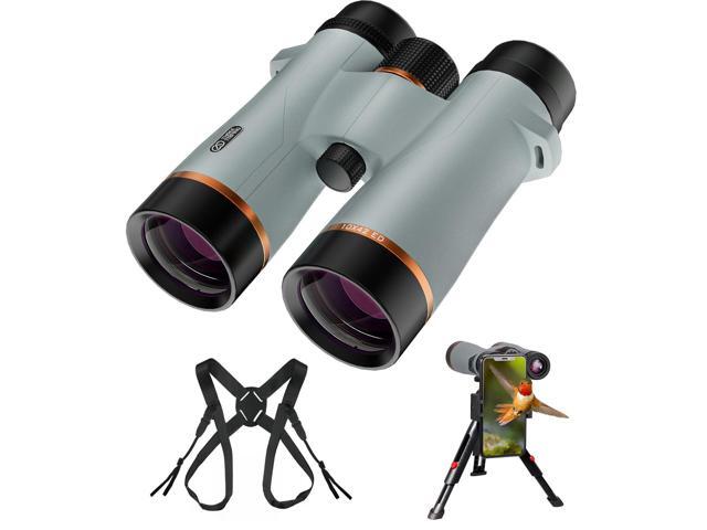 10x42 Professional ED Binoculars for Adults High Powered with Binocular Harness Strap, Phone Adapter and Tripod, Large View Waterproof Binoculars...
