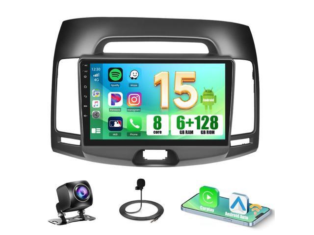 [8-Core 6+128G] Android 15 Car Stereo for Hyundai Elantra 2007-2010, 9'' Touch Screen Radio Wireless Carplay Android Auto 5G WiFi/Bluetooth/Mirror...