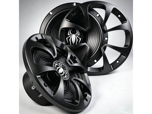 Upgraded 6.5' Coaxial Car Speakers, 800W Max 4 Ohm Car Audio Speakers High-end Silk Dome Tweeter, Plug & Play Installation, Durable Design - Pair