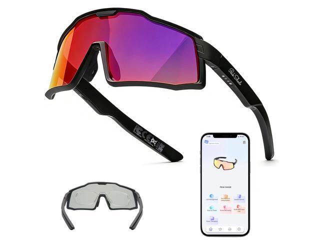 AI Smart Glasses for Men Women, Bluetooth Polarized Sports Sunglasses, UV400 Protection, Real-Time Translation 133 Languages, Open-Ear Audio, IP65...