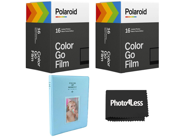 GO Color Film - Double Pack X2 - Black Frame (32 Exposures) + Photo Album (Holds 64 Photos)