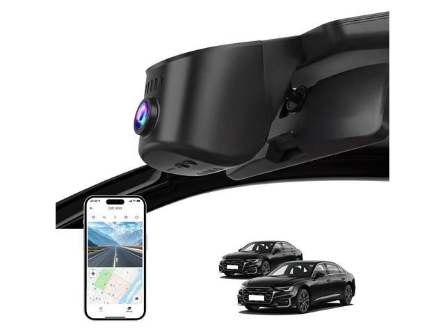 4K Dash Cam for 2025 Audi A6 (with ADAS) 45 TFSI Quattro Remium Plus, 55 TFSI Quattro Remium Plus, Avant, Hybrid, Sportback,OEM-Style,Loop...