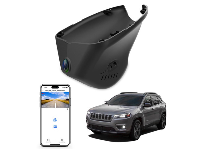 4K Dash Cam Custom fit for Jeep 5th Gen Cherokee 2019-2023 KL (Model D),Latitude Lux Limited Trailhawk X, OEM Look, UHD 2160P Video, Easy to...