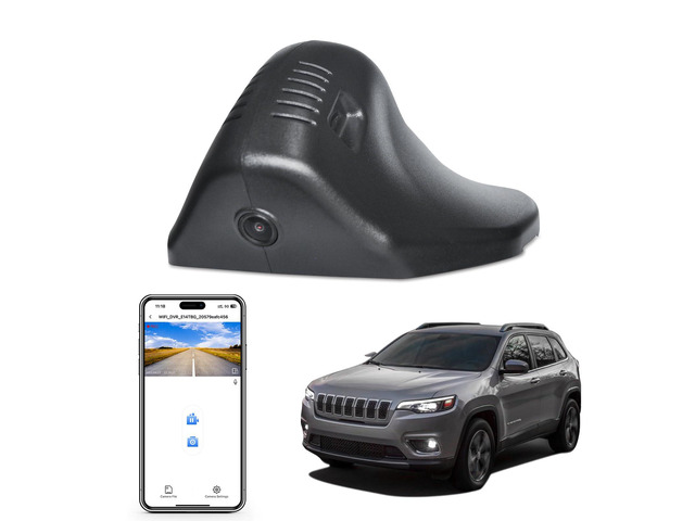 4K Dash Cam Custom fit for Jeep 5th Gen Cherokee 2019-2023 KL (Model E), Latitude Lux Limited Trailhawk X, OEM Look, UHD 2160P Video, Easy to...