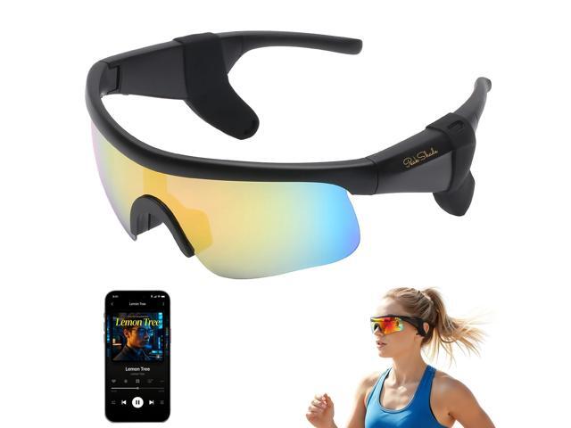 Smart Glasses for Men & Women, Bluetooth 5.3 Sports Sunglasses with Hands-Free Calls, Open-Ear Speaker, Polarized UV400, IPX5 Waterproof, Magnetic...